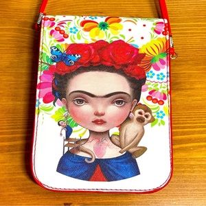 Frida Kahlo Crossbody Mini Bag NWOT